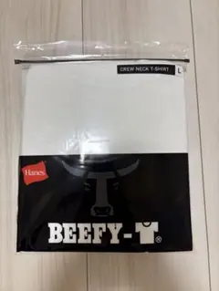 Hanes BEEFY-T 크루넥 티셔츠 화이트 XL