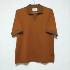 【新品・未使用】ADAM ET ROPE　ONOメリヤス別注 スキッパーポロ　Lのサムネイル