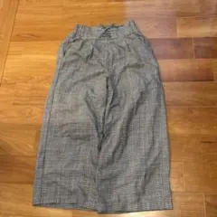 裏起毛　チェック柄 ロングパンツ 140サイズ