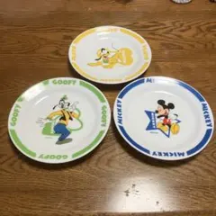 Disney ディズニー キャラクター 皿 3枚セットのサムネイル