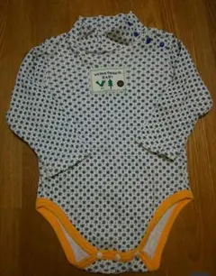 即購入OK♪　美品　花柄　総柄　ネック付　長袖　ロンT　ロンパース　80cm