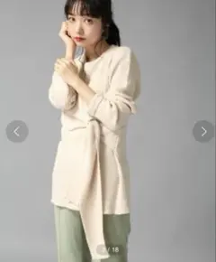 【大人気‼️】❤️LOWRYS FARM❤️リブムスビプルオーバー F アイボリー