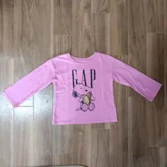 ベビーギャップ 　 Snoopy 長袖Tシャツ ピンクのサムネイル