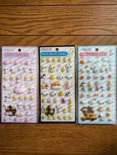 スヌーピー プクプクシール 3パックセット