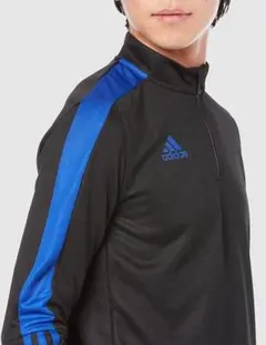 adidasアディダス サッカージャージトレーニング上下ブラックメンズＸＬ新品