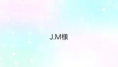 J.M様専用ページ
