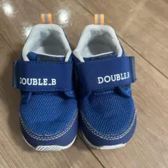 DOUBLE.B スニーカー 青色　13.5㎝
