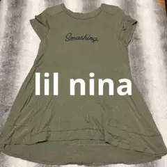 lil nina Aラインカーキ半袖チュニック リルニーナのサムネイル