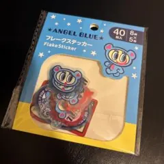 ANGEL BLUE フレークステッカー 40枚入　セリア