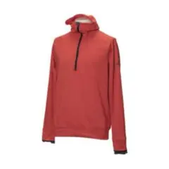 adidas ハーフジップパーカー レッド