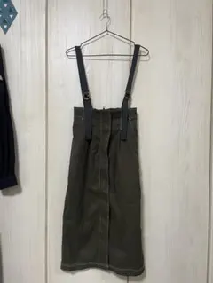 PAGE BOY サスペンダー付　ロングタイトスカート