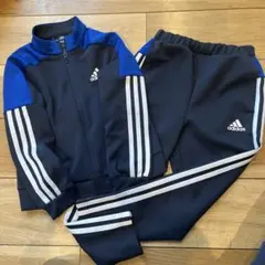 未使用adidas ジャージ上下セット 120cm ネイビー/ブルー