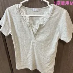 1度着用⭐︎ しまむら　Helmレース、ヘンリーネックTシャツ ＃アベイルのサムネイル