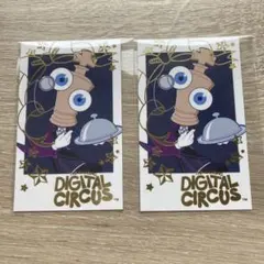 アメイジングデジタルサーカス アニメイトカフェ 箔押しカード キンガー　2点