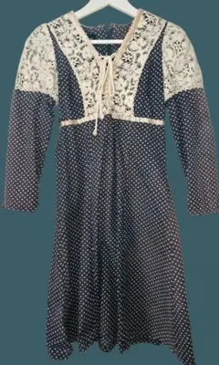 黒タグ　GUNNE SAX 　ドット柄ワンピースのサムネイル