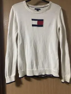 Tommy Hilfiger ホワイト長袖セーター