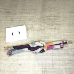 ✫レトロ調な可愛い羽織紐✫　1点物　未使用　綿100％ 留め金付き