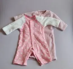 プレオール　カバーオール　ピンク　あったか２点セット（60〜70サイズ）