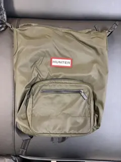 【美品】HUNTER ハンター リュック バックパック カーキ 大容量 収納多めのサムネイル