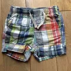 Baby GAP ギンガムチェック柄ボトムス 80 ショートパンツ　短パン