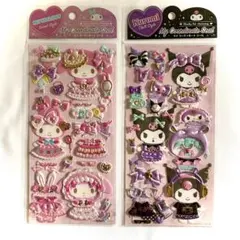 正規品　クロミマイメロディマイコーディネートシール　サンリオ　プクプクシール