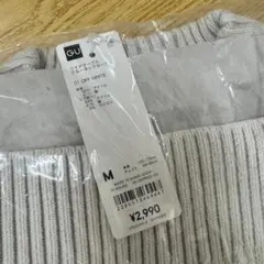 新品未使用 GU ケーブルニットセーター M オフホワイト♪