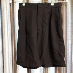 スティーブンアラン ウール ポリエステル S ショートパンツ ブラウン ゴムのサムネイル