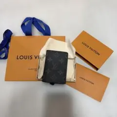 【極美品】ルイヴィトン ポケットオーガナイザー モノグラムエクリプスM61696