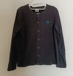 LOGOS カーディガン 長袖 ダークグレー