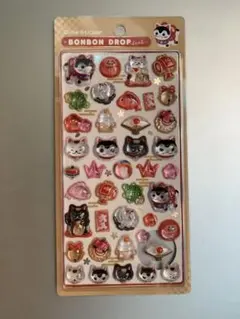 【正規品】ボンボンドロップシール　和柄　まねきねこ