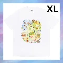 USJ マリオ　スーパーニンテンドーワールド5周年 Tシャツ　ホワイト　XL