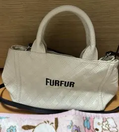 FURFUR キルティングロゴトートバッグ　IVRのサムネイル