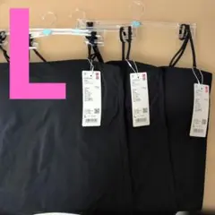 479089 UNIQLO エアリズムコットンブラ　チューブトップ L ブラック