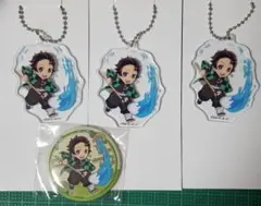 鬼滅の刃ローソンコラボアクリルキーホルダーアクキー缶バッジ竈門炭治郎