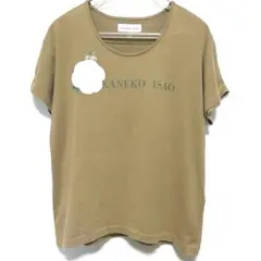 KANEKO ISAO カネコイサオ 半袖Tシャツ カメリアプリント キャメルのサムネイル