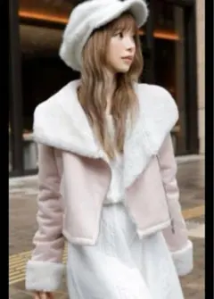 ミシェルマカロン　ファーショート丈アウター