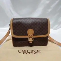 美品 CELINE マカダム柄 ショルダーバッグ