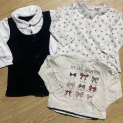女の子　長袖トップス　まとめ売り　90
