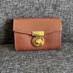 【値引き不可】Salvatore Ferragamo ブラウン カードケース