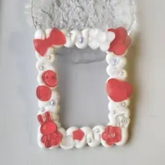ホイップデコ　トレカケースclear red