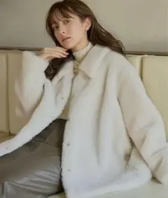 2026年最新】FRAY I.D カラー：ホワイト系 フリースジャケット・ボア