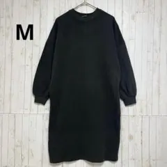 アメリカンホリック　スウェットワンピース　ドロップショルダー　ダークグレー　M