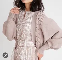 スナイデル・レースアップボレロカーデ・ニットカーディガン