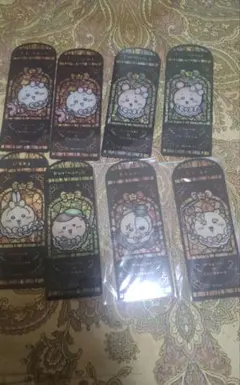 弱*び様 ちいかわ ステンドグラス風 ブックマーカー　8枚セット