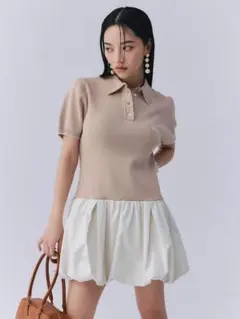 正規品】andmary Luna pleats mini dress - メルカリ