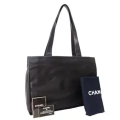 本物 美品 ■ シャネル ■ ココマーク レザー トート ショルダートートバッグ
