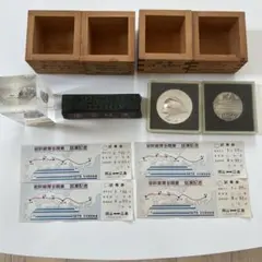 記念品　枡　メダル　文鎮　鉄道　トンネル　広島新幹線
