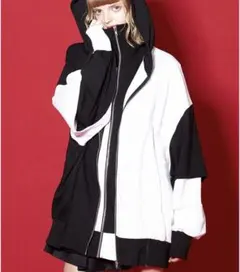 ankorock バイカラー　オーバーサイズパーカーのサムネイル