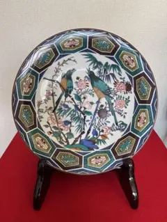 角福　風景図　青手吉田屋　径36㎝ 角福 風景図 青手吉田屋 径36㎝ - メルカリ