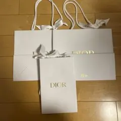 週末限定オークション】Dior ディオール ショッパー 7枚セット リボン